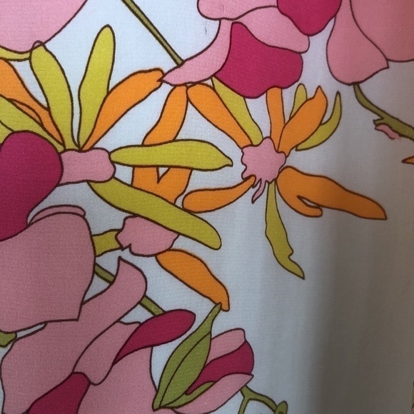 sara Campbell silk dress floral print fully lined - Picture 5 of 10